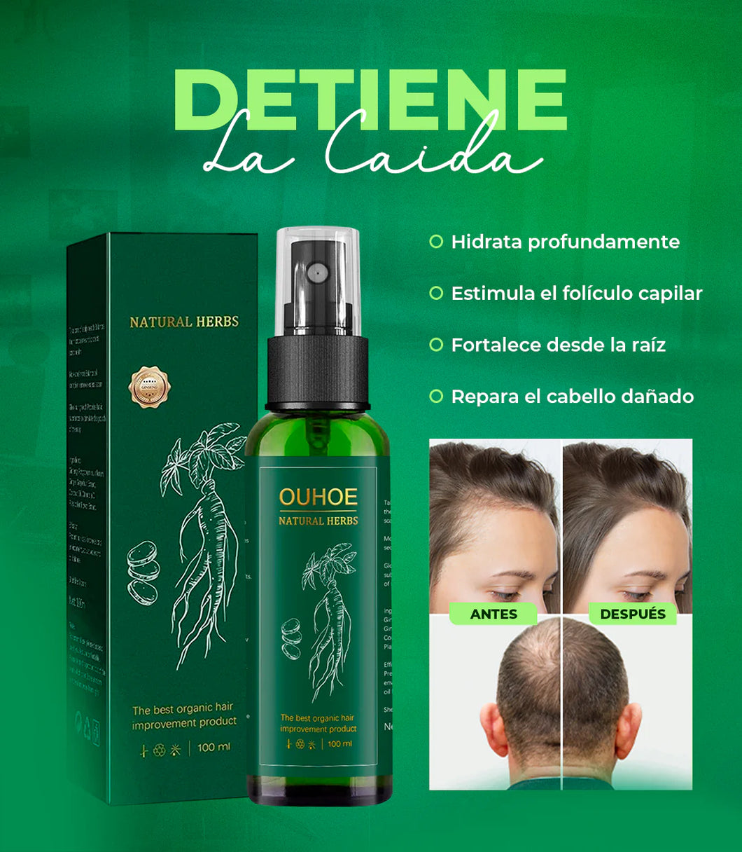 Elíxir para el crecimiento del cabello asegurado